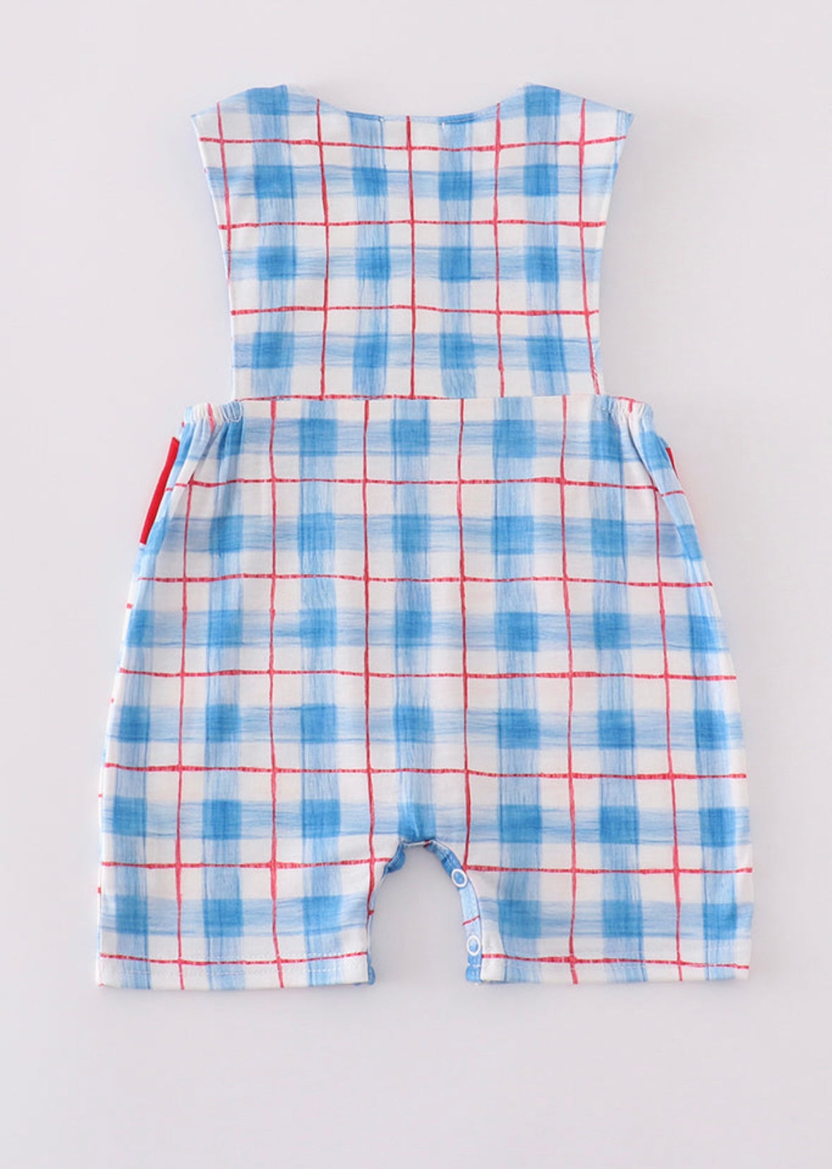 Flag Embroidery Smocked Jon Jon