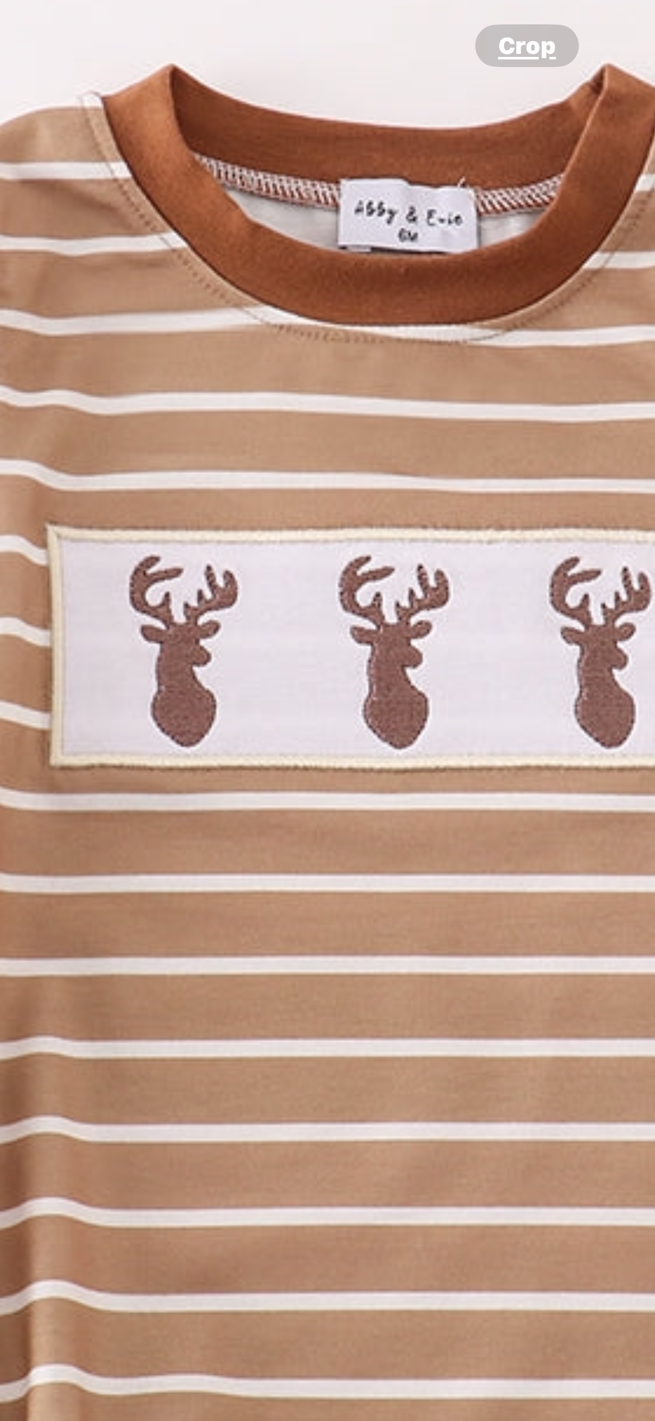 Brown Antler Embroidery Bubble