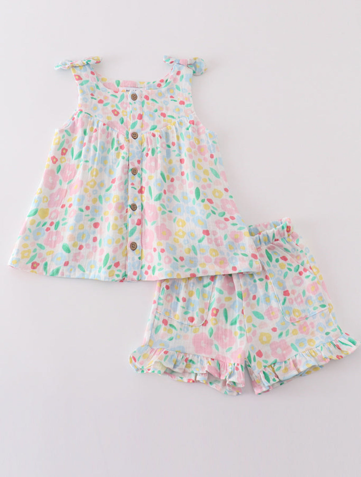 Muslin Floral Short Set