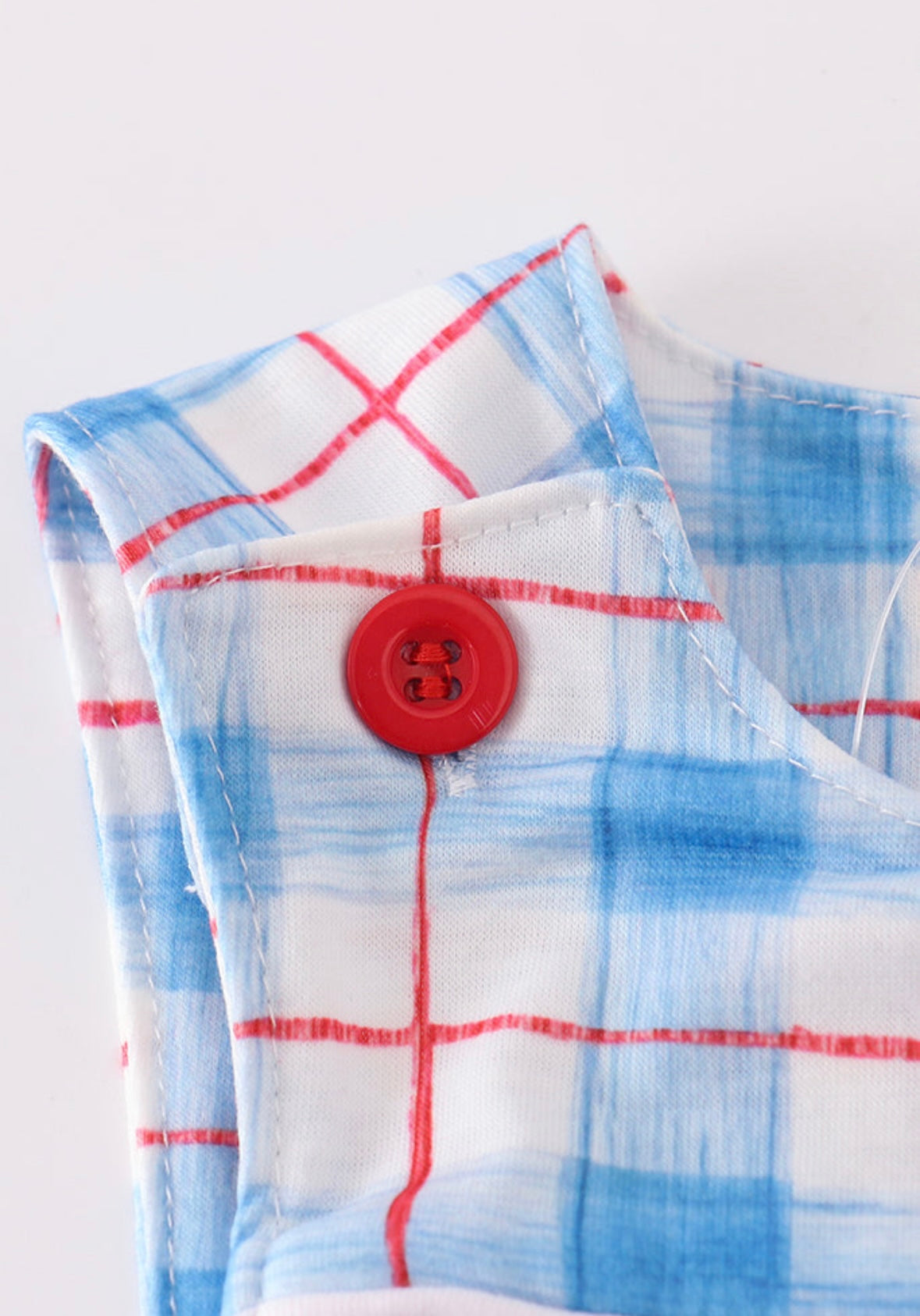 Flag Embroidery Smocked Jon Jon