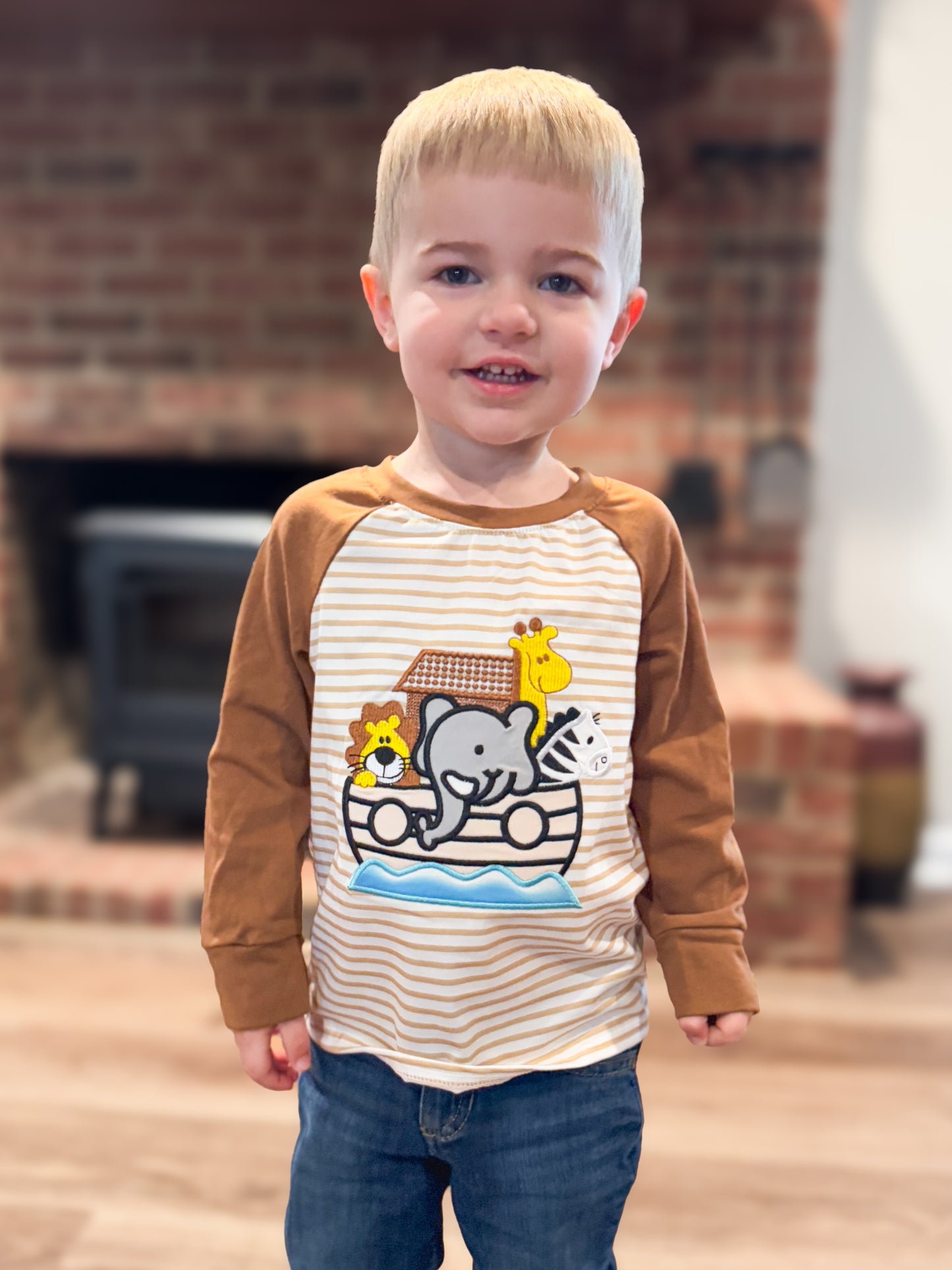 Noah's Ark Embroidery Shirt