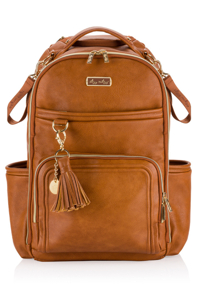 Cognac Boss Plus™ Backpack Diaper Bag