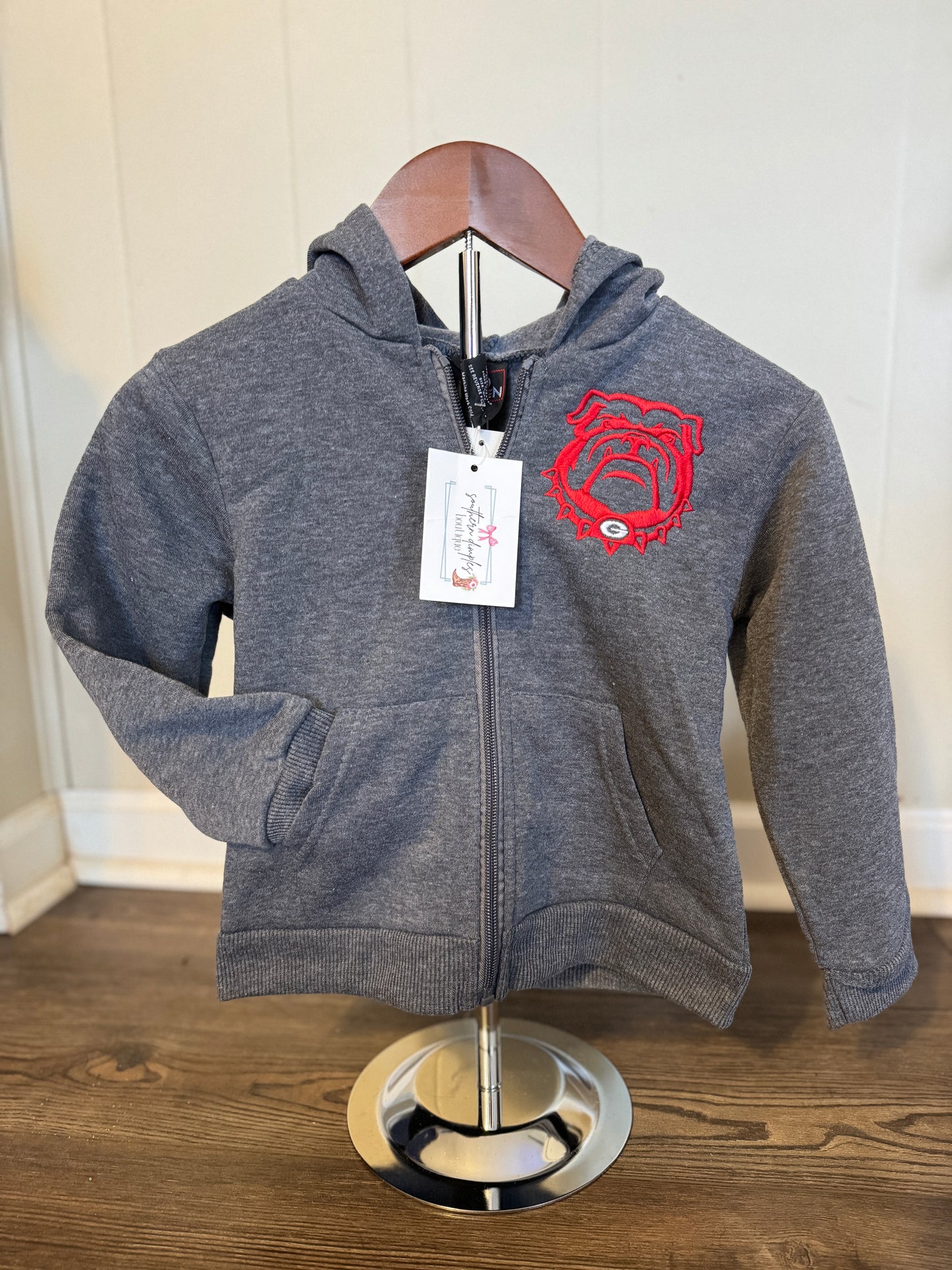 Game Day Bulldog Zip-Up