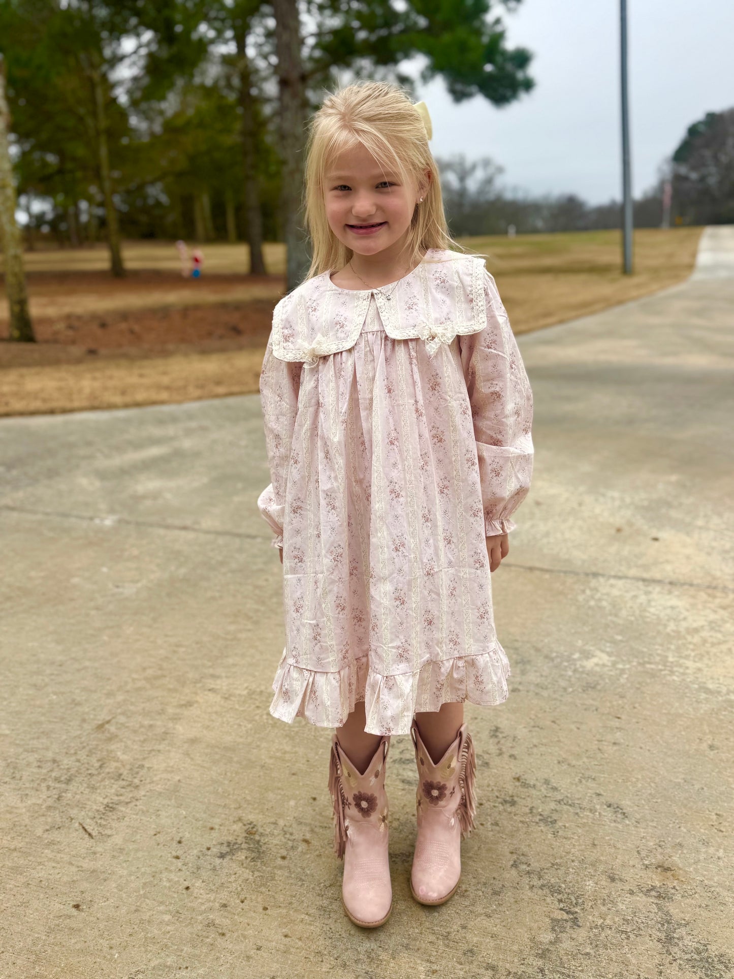 Sweet Ruffles Lace Dress