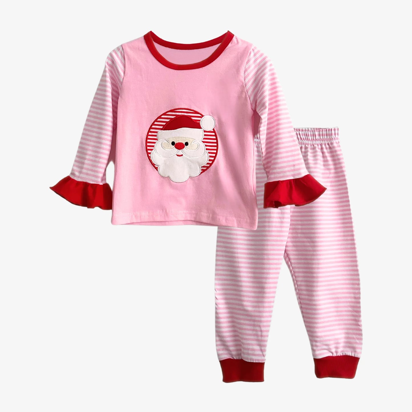 Pink Jolly Ruffle Pajama Set