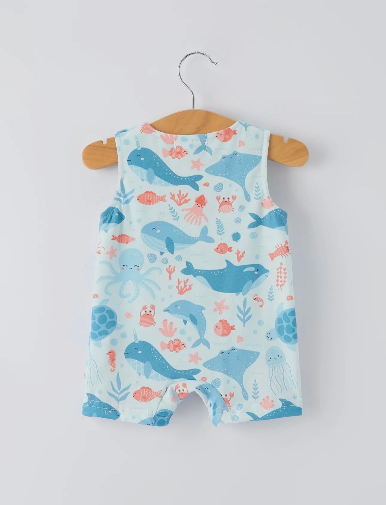 Under the Sea Embroidered Romper