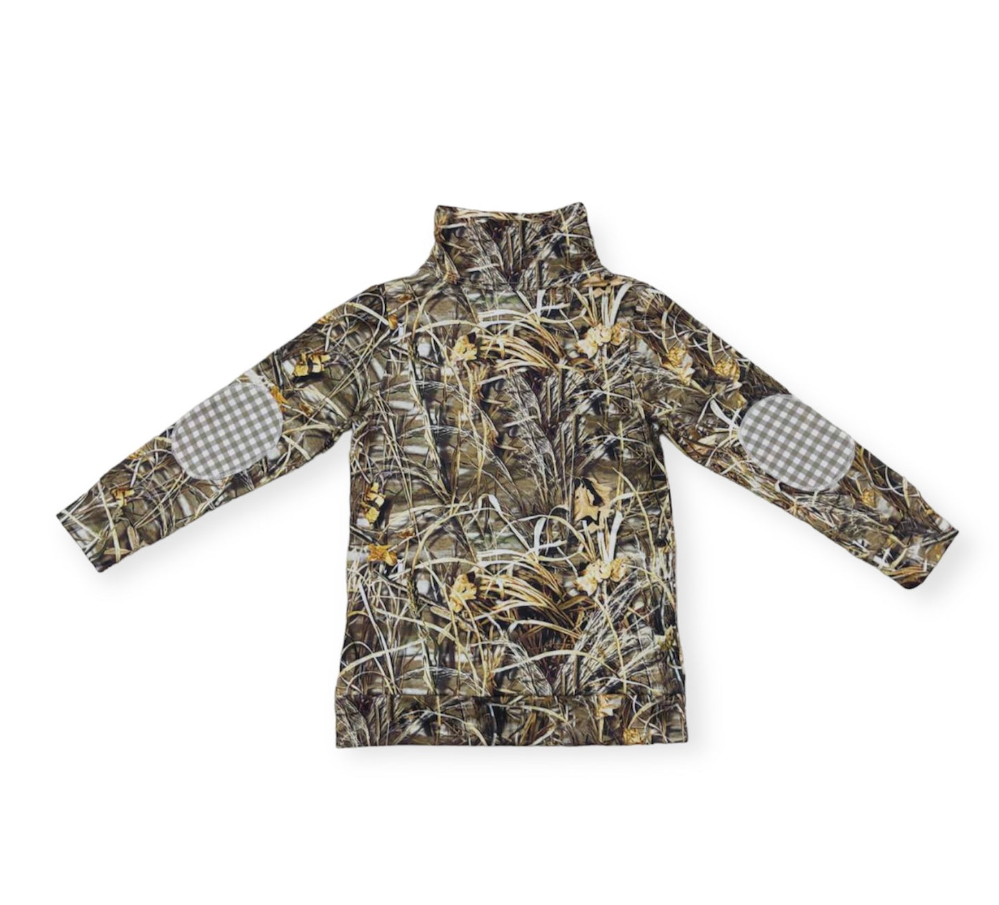 Camo Duck Quarter Zip Boy Pullover