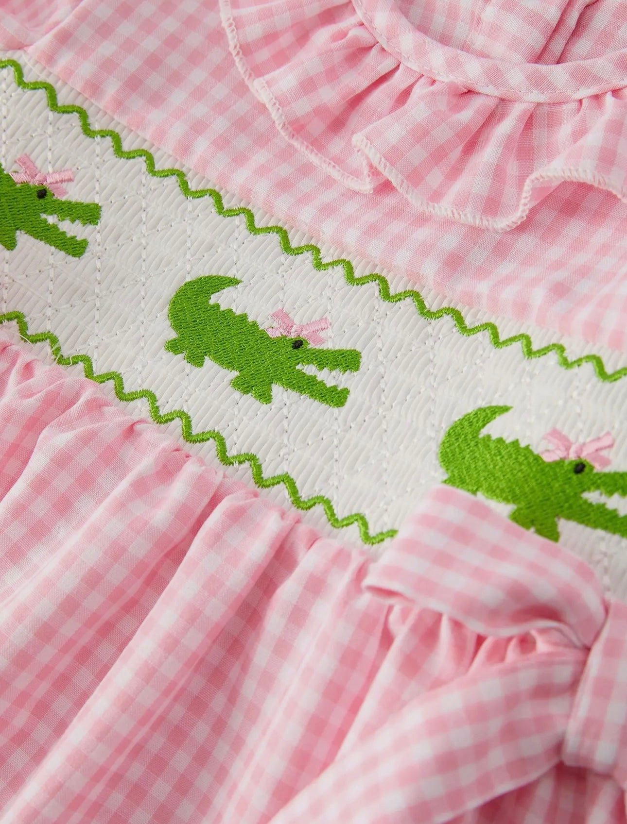 Little Croc River Smocked Dress