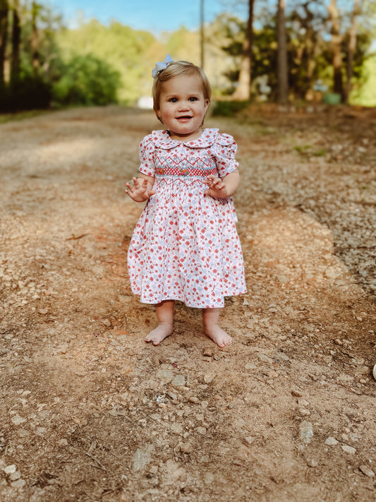 Sweet Vintage Love Hand-Smocked Dress