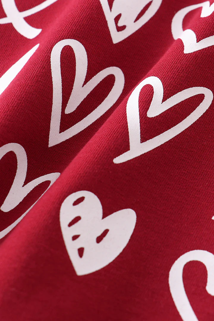 Red Heart Girl Sweatshirt