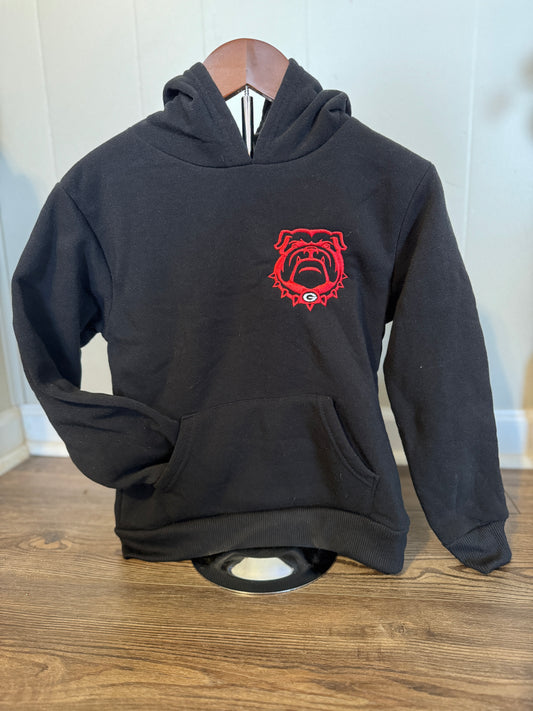 Classic Bulldog Black Hoodie