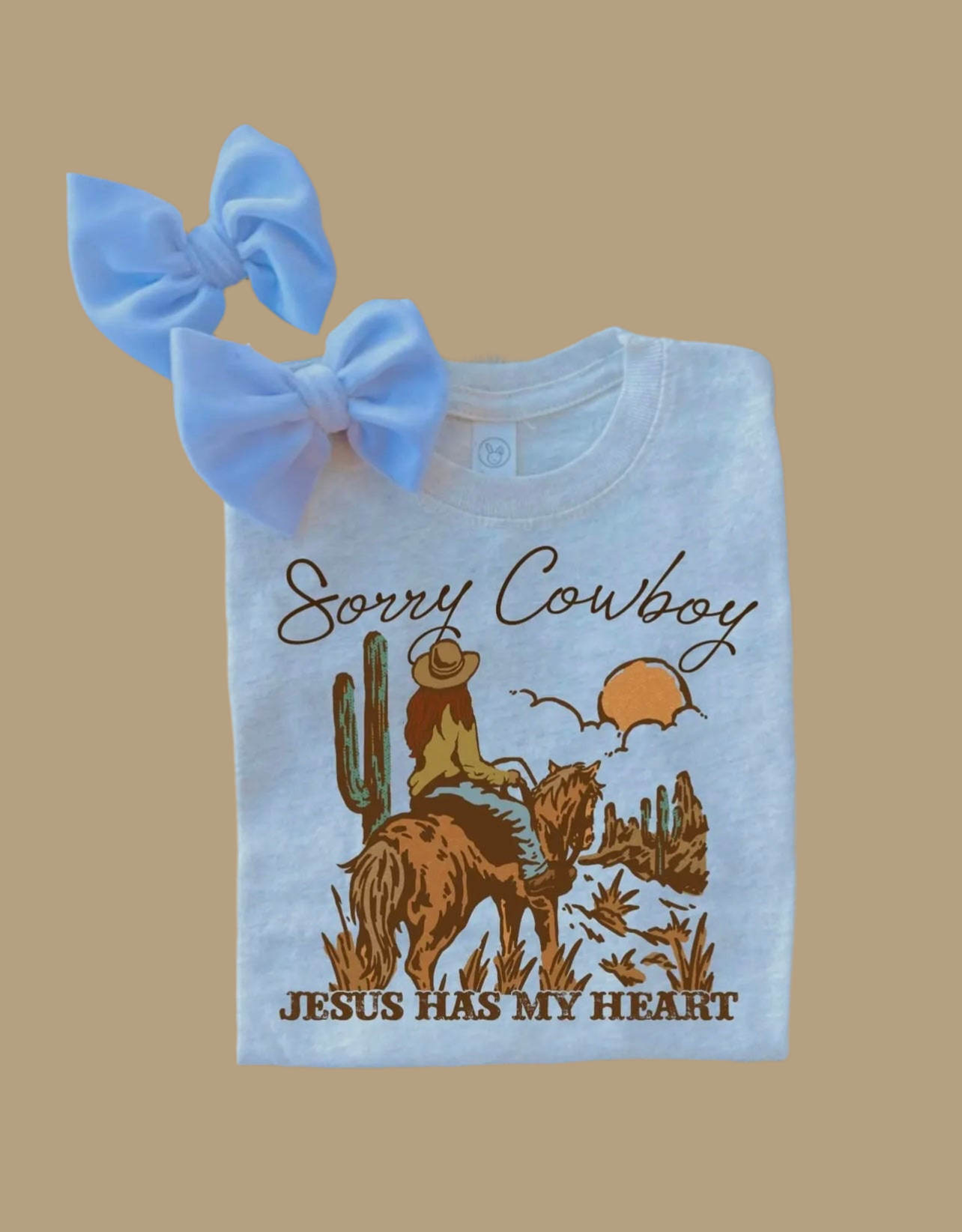 Sorry Cowboy Jesus Has my Heart Girls T-shirt