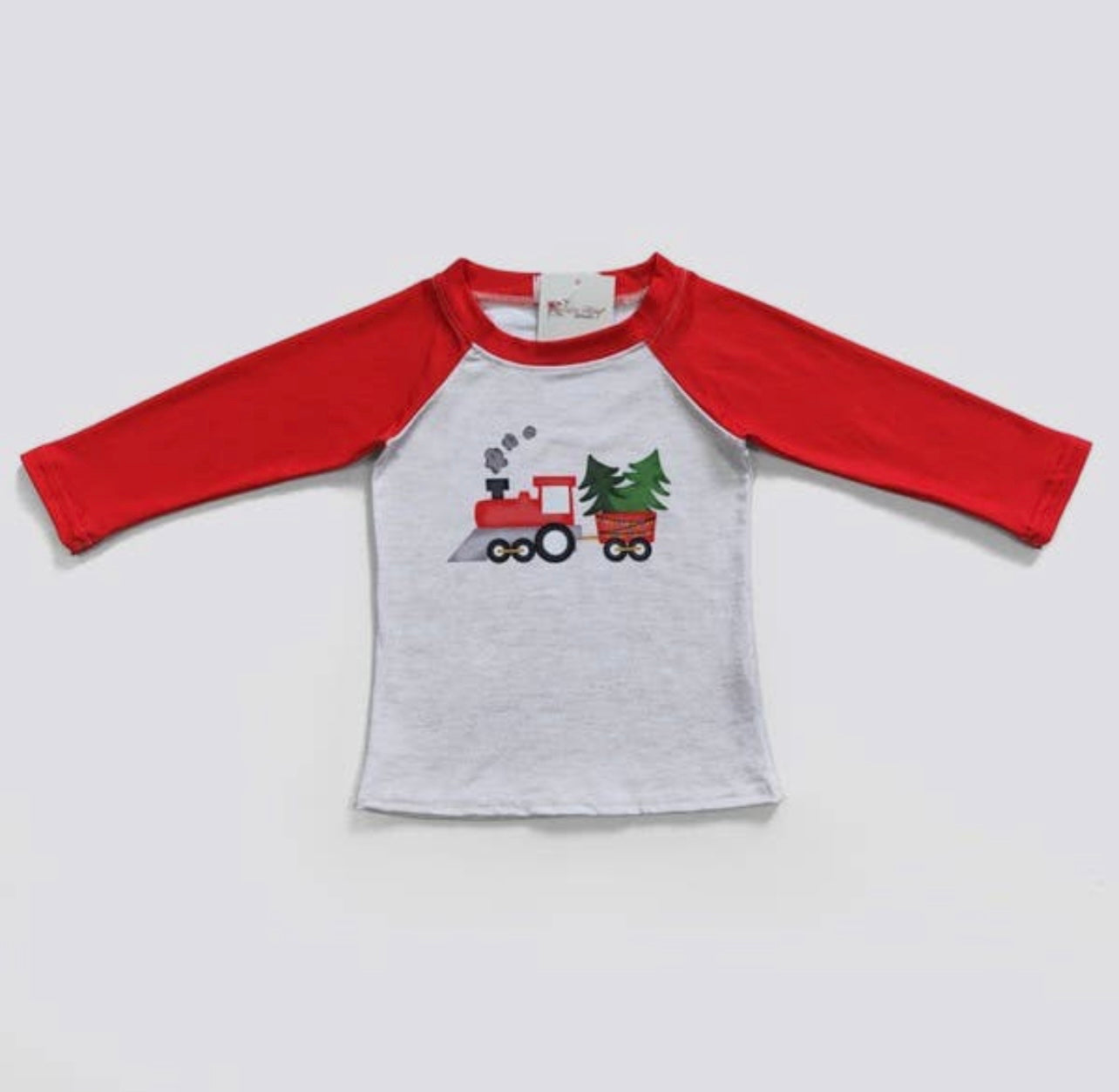 Train Christmas Tree Boy T-shirt