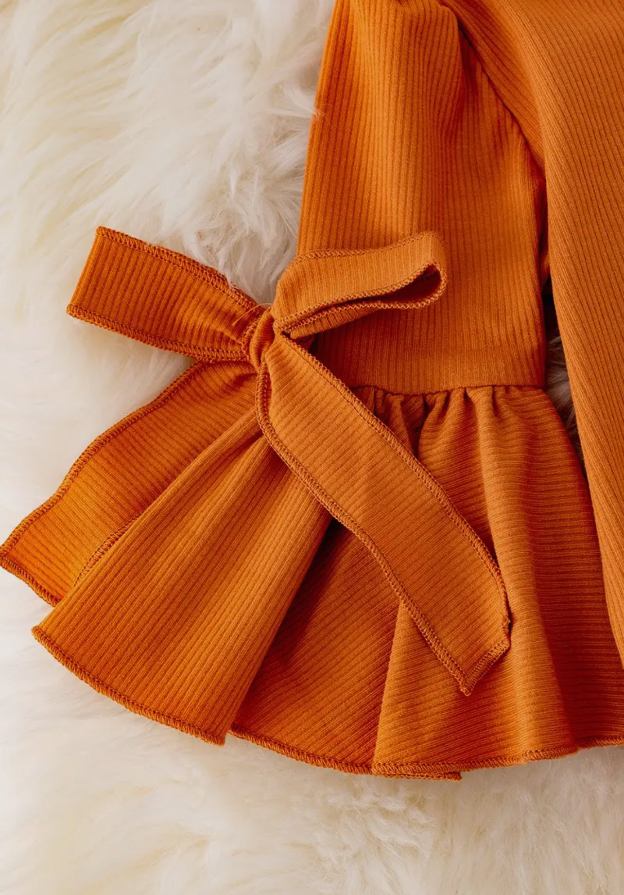 Orange Bell Sleeve Bubble