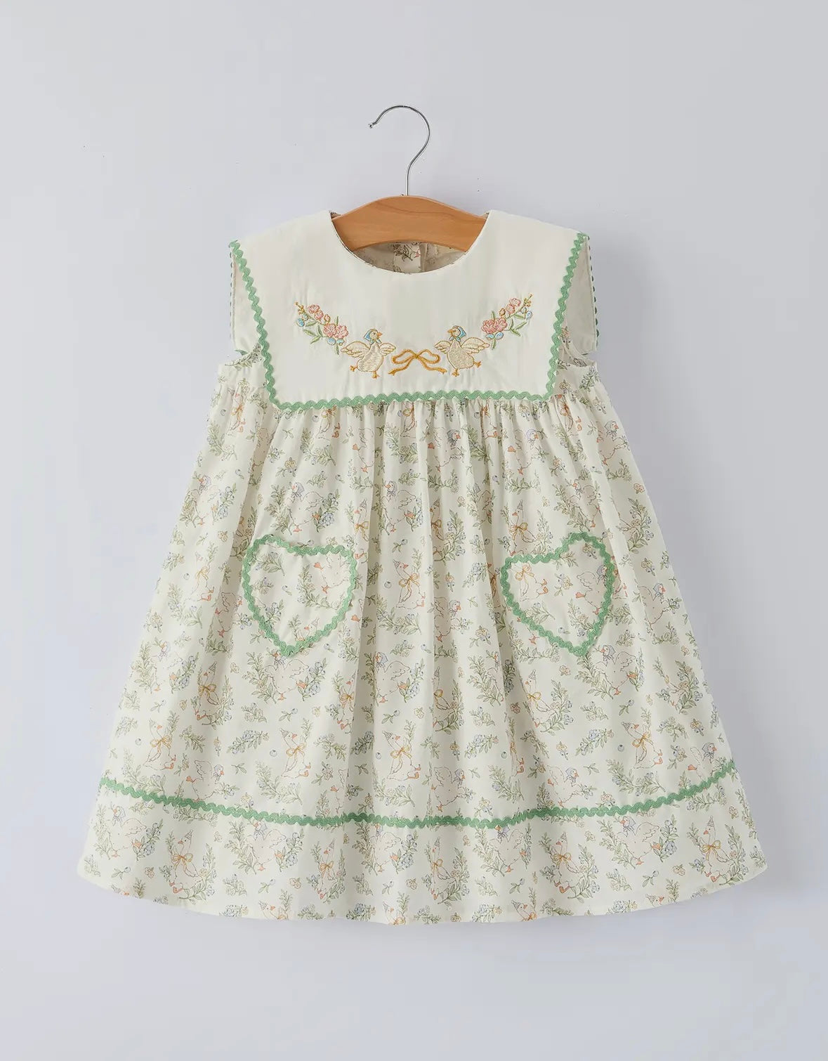 Vintage Floral Goose Dress