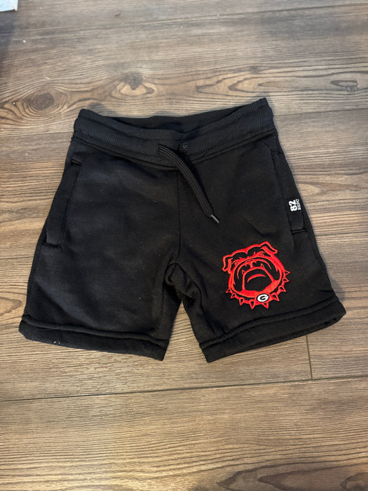 Classic Bulldog Black Shorts