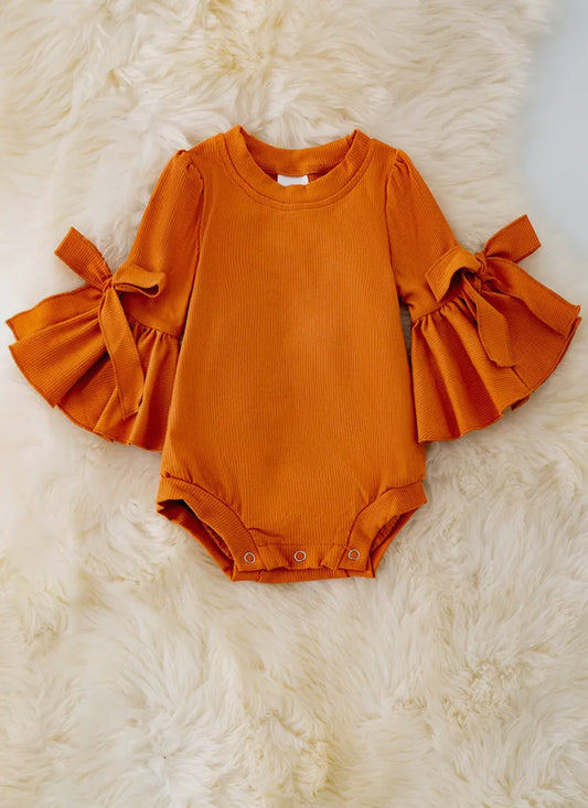 Orange Bell Sleeve Bubble