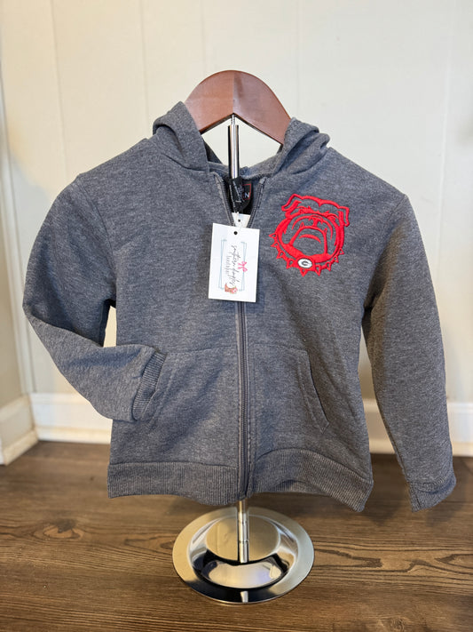 Game Day Bulldog Zip-Up