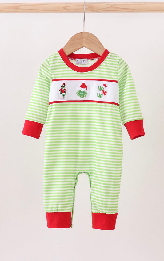 Merry Little Grinchmas Romper