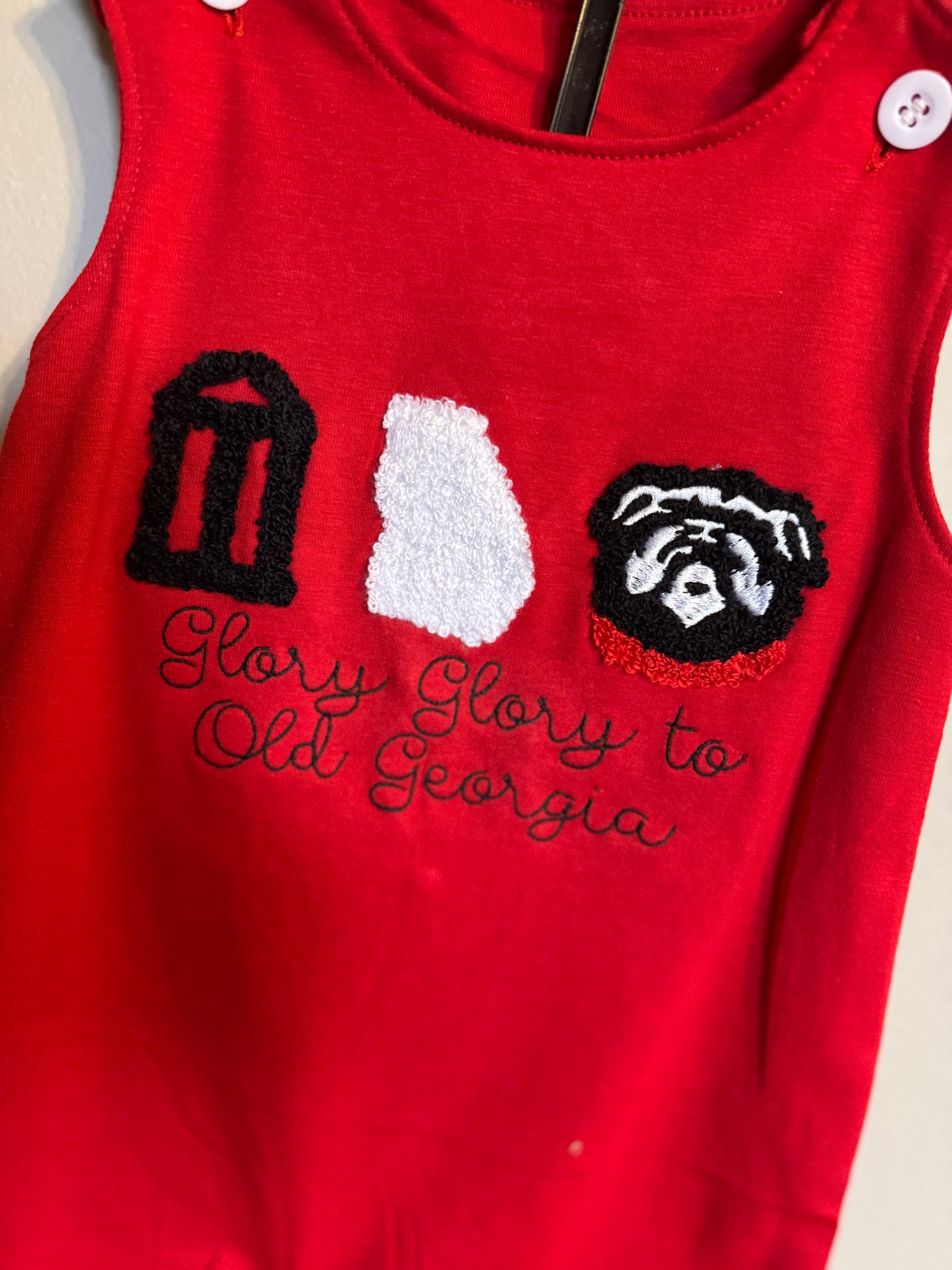 Glory Glory to Old Georgia Boy Romper