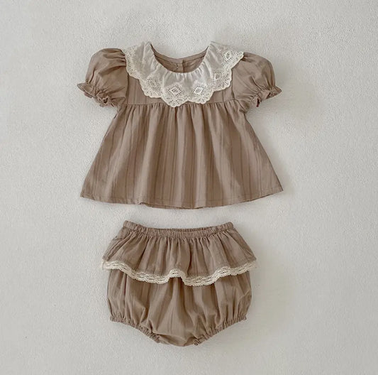 Southern Sand Lace Bloomer Set