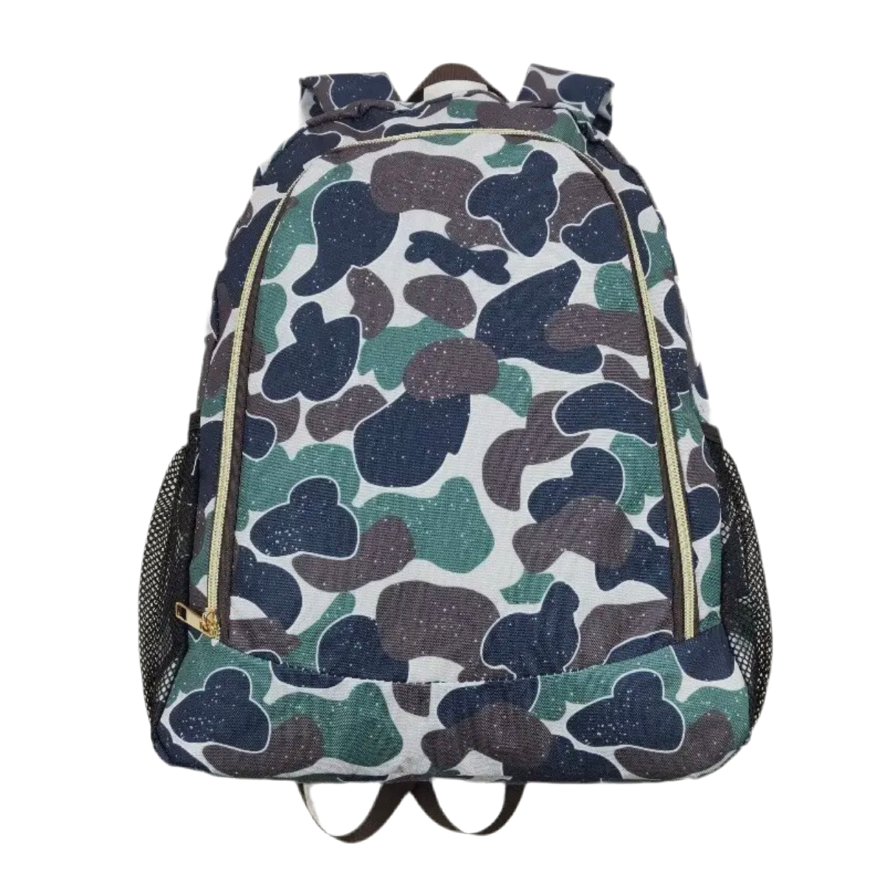 Camo Front Zipper Backpack