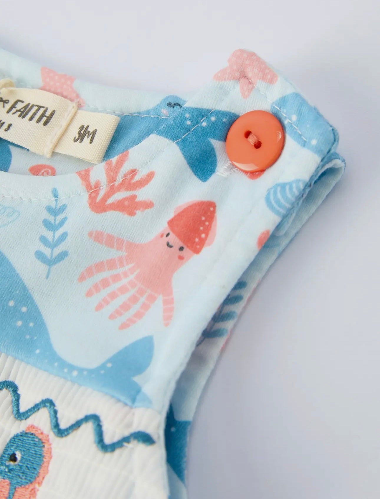 Under the Sea Embroidered Romper