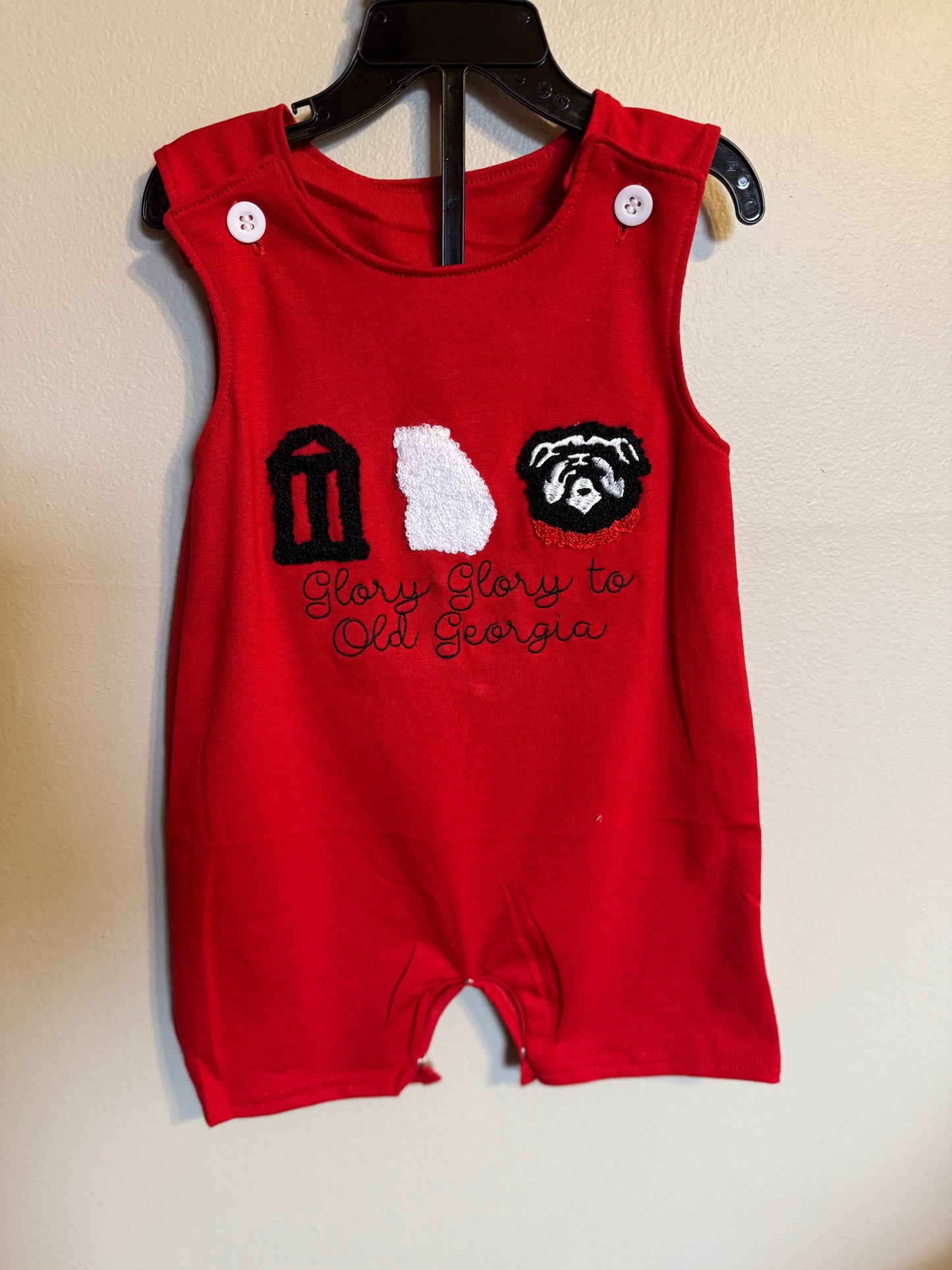 Glory Glory to Old Georgia Boy Romper