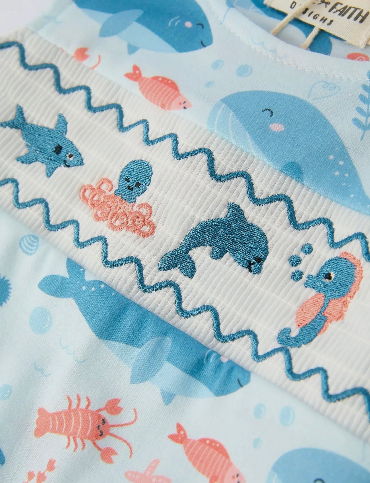Under the Sea Embroidered Romper