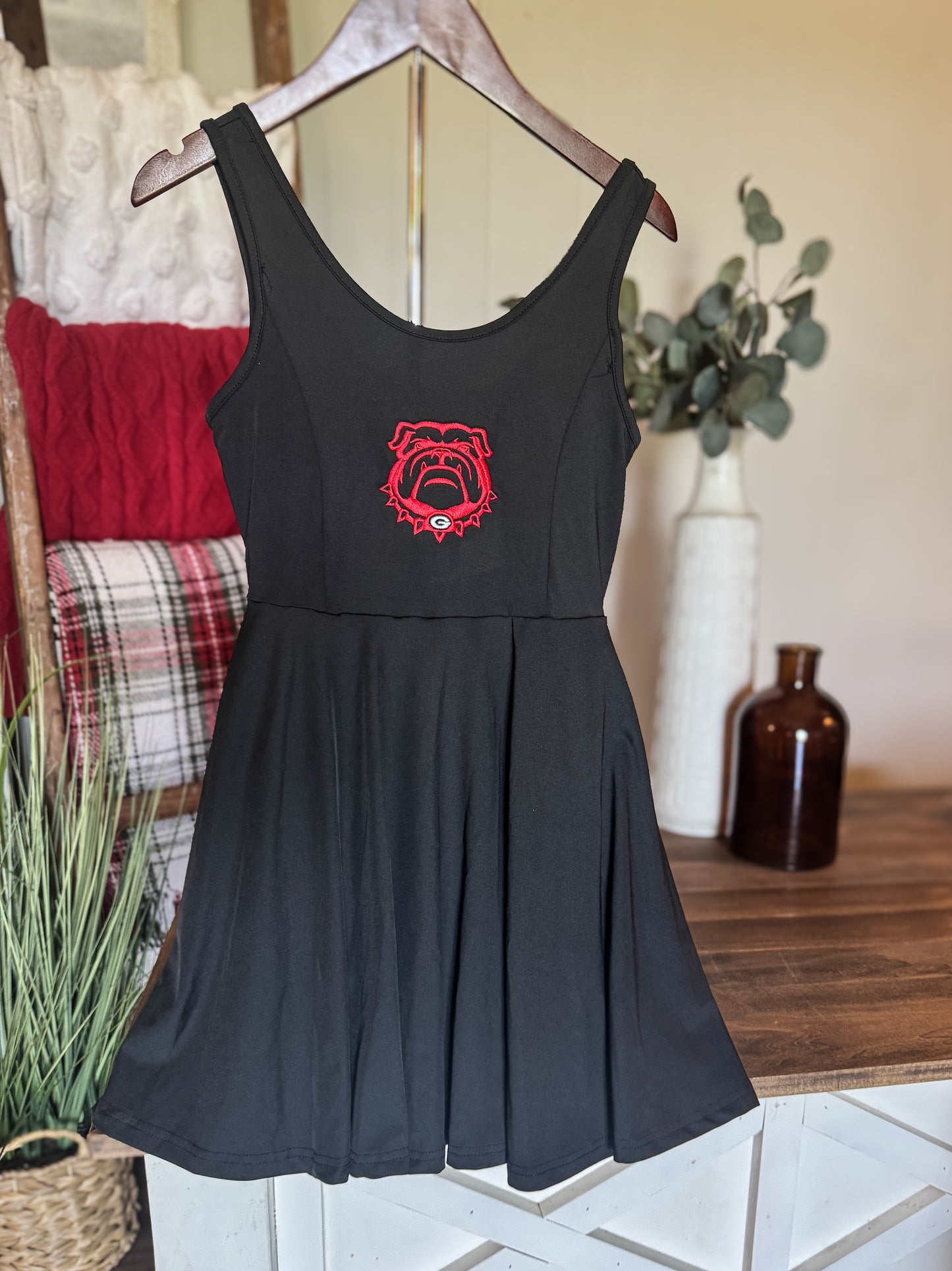 Game Day Twirl Red Bulldog Athletic Dress