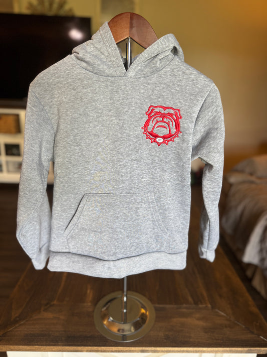 Classic Bulldog Grey Hoodie