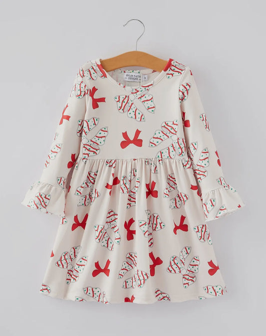 ** PRE ORDER** Christmas Tree Cake Bow Dress