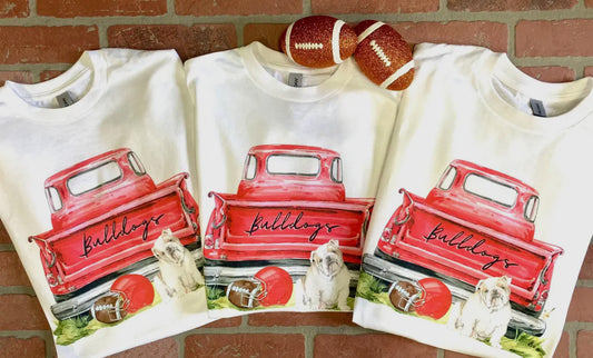 Vintage UGA Bulldogs Truck White Tshirt