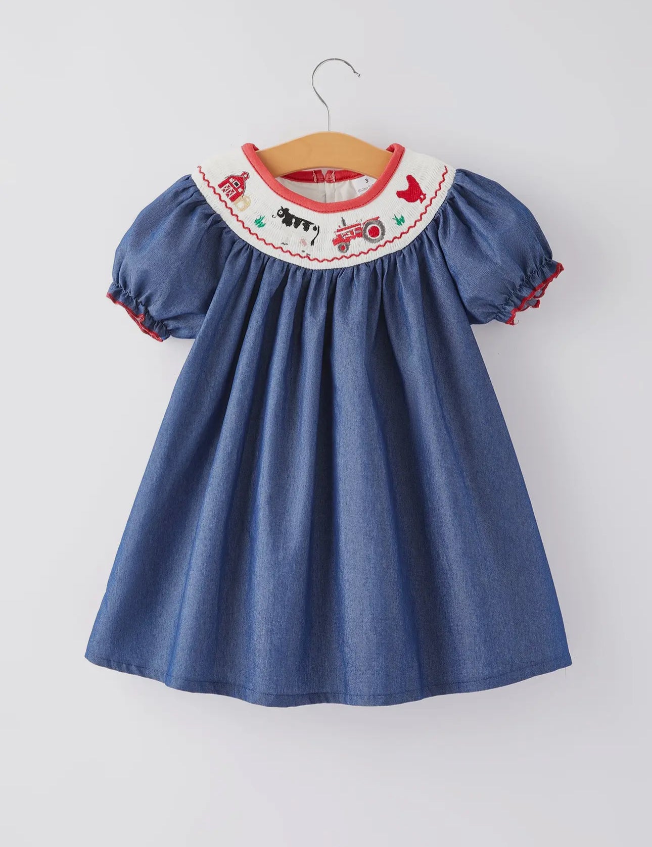 ** PRE ORDER** Blue Farm Smocking Embroidery Dress