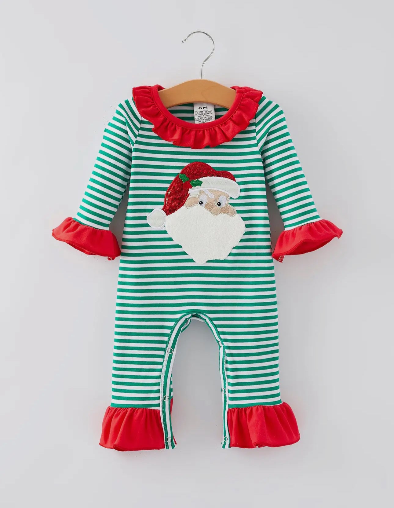 ** PRE ORDER** Christmas Applique Smocking Girl Romper