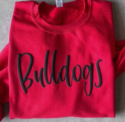 Bulldogs Puff Print Sweatshirt