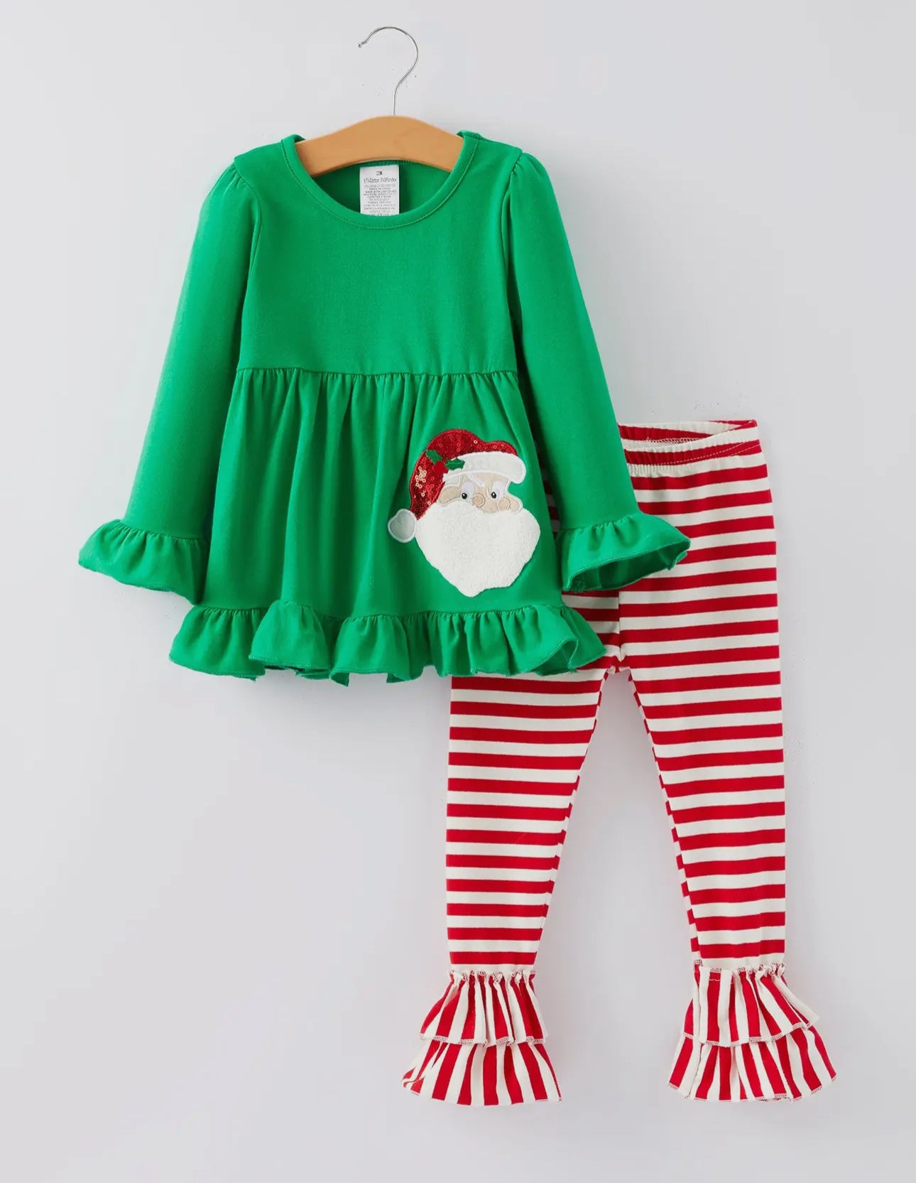 ** PRE ORDER**Christmas Santa Applique Pants Set