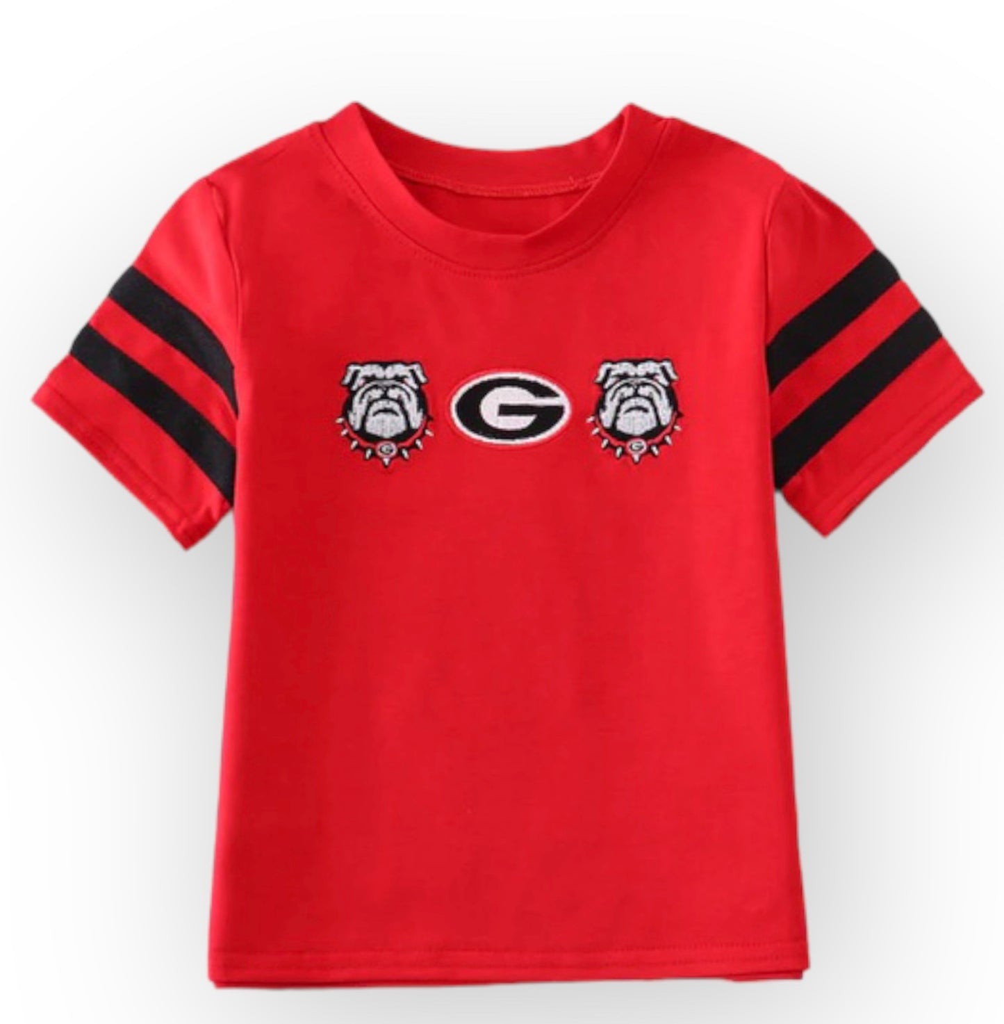 Red Georgia Embroidered T-Shirt