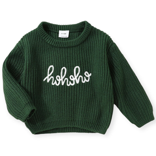 Festive Vibes Knit Sweater Evergreen