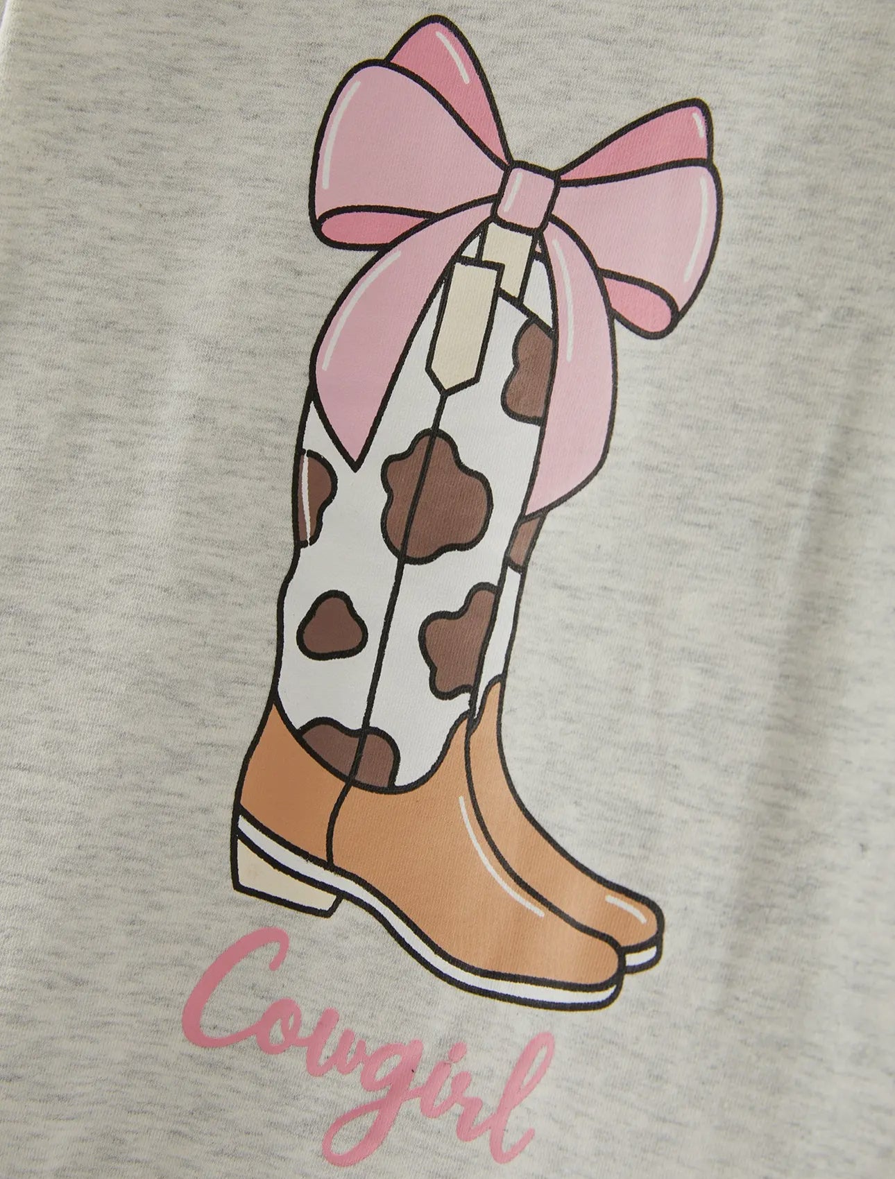 ** PRE ORDER** Cowgirl Pink Bow Sweatshirt