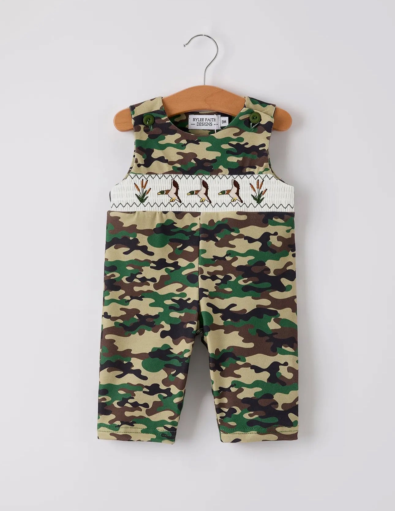 Camo Cutie Smocked Romper