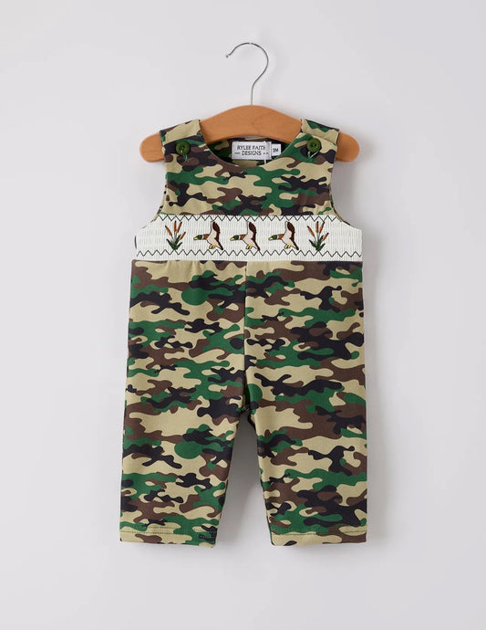 Camo Cutie Smocked Romper