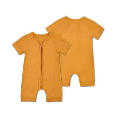 Mustard Bamboo Shortie Pajamas