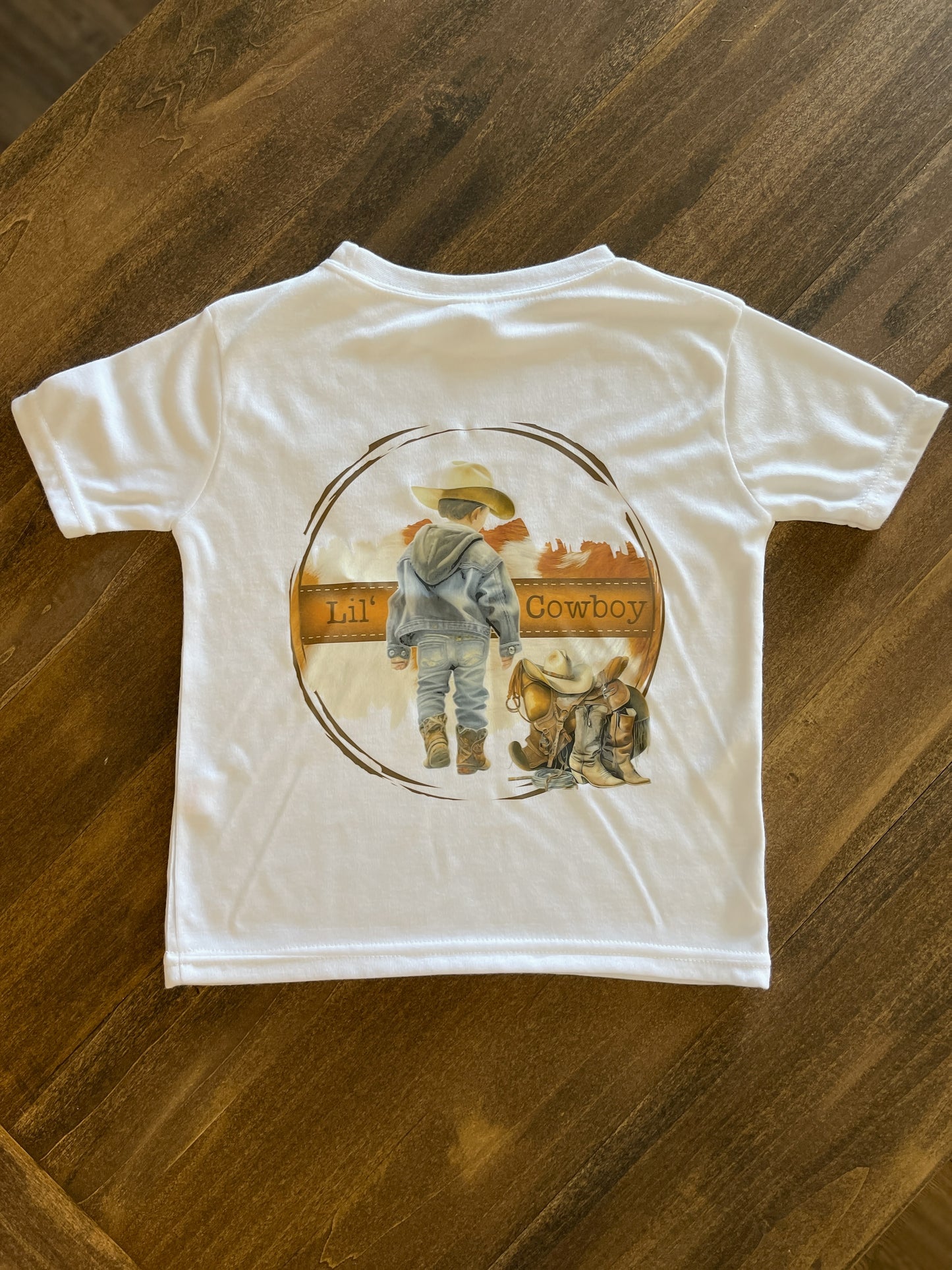 Lil Cowboy Back Design T-shirt