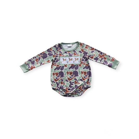 Camo Mallard Embroidery Boy Bubble Jr