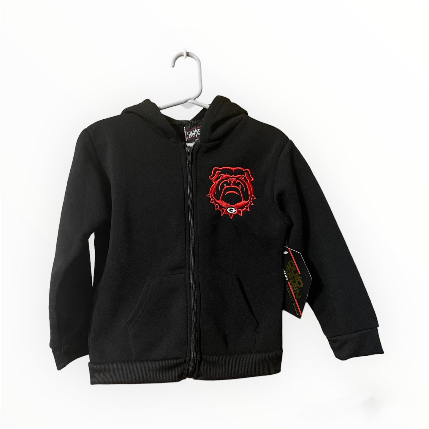 Georgia Bulldog Black Full Zip Hoodie