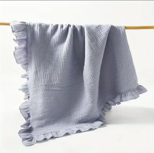 Baby Gauze Grey 43x43” Blanket