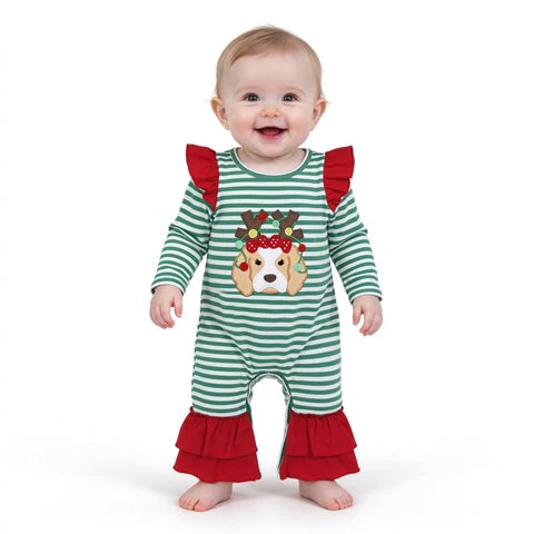 Jingle Bell Pup Romper