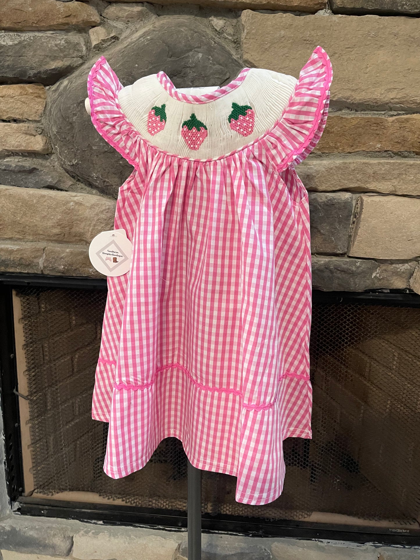 Strawberry Smock Dress