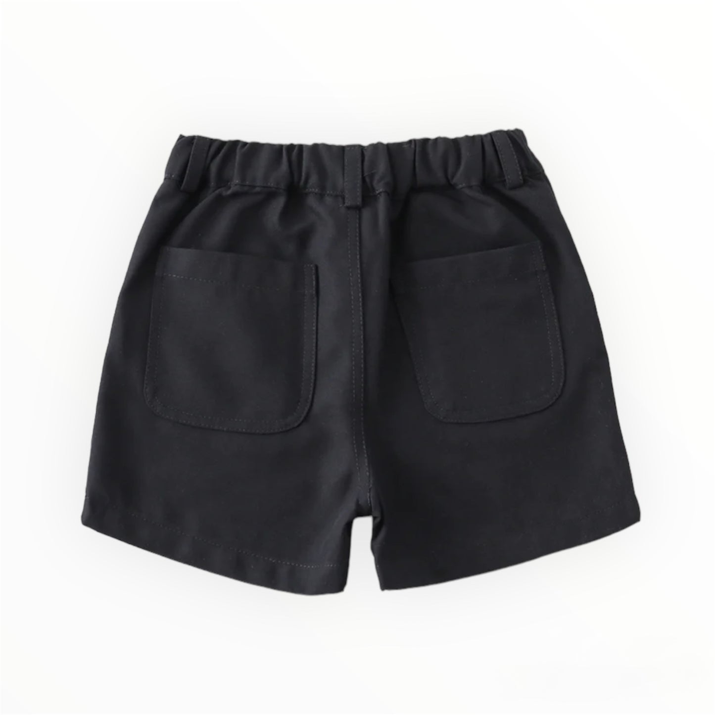 Black Pocket Cargo Boy Shorts